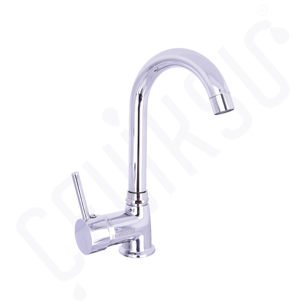 NEPTÜN MİX KISA KUĞU LAVABO BATARYASI (HUNİ GÖVDE)