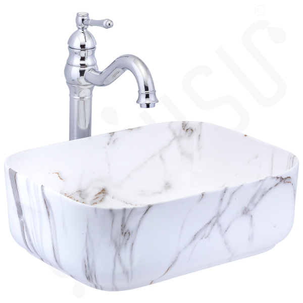 SERAMİK LAVABO SERİSİ KROM BEYAZ