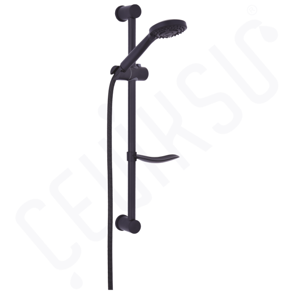 YUVARLAK SÜRGÜLÜ DUŞ TAKIMI SİYAH